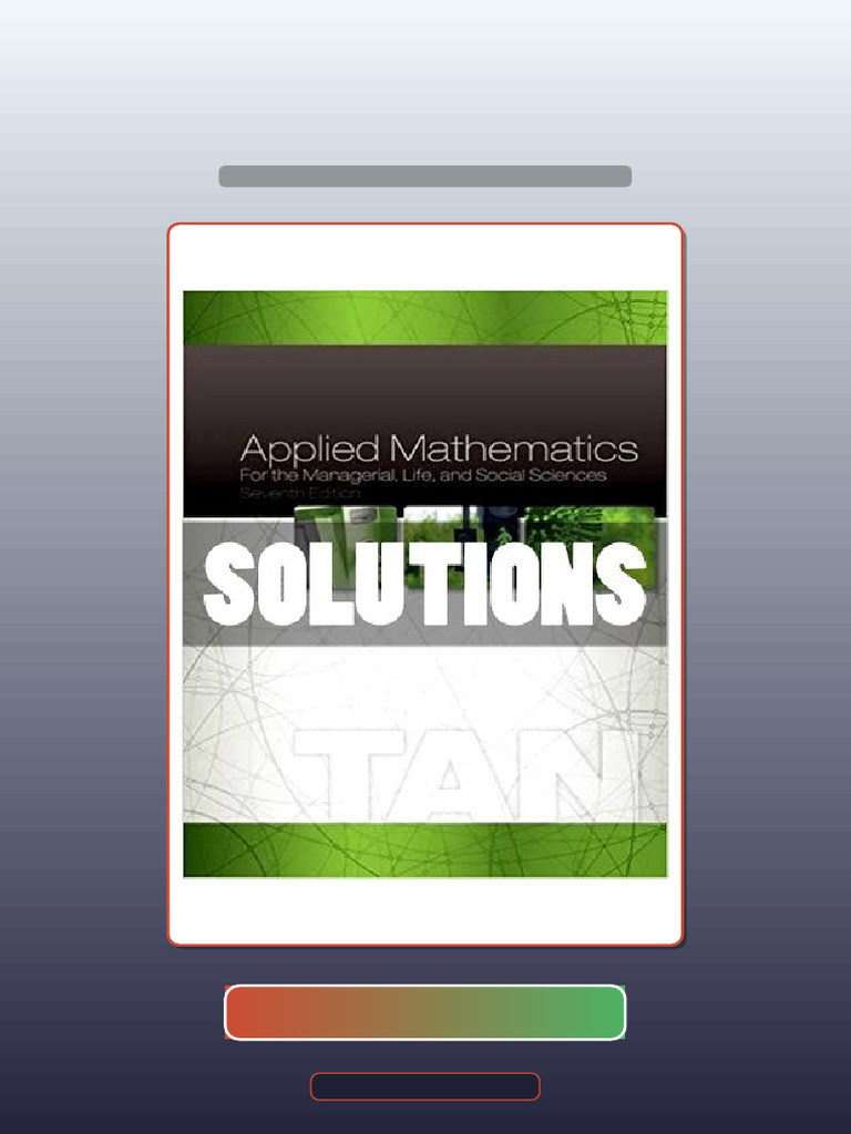 Ultimate Bundle Applied Mathematics for the Managerial Life and Social ...