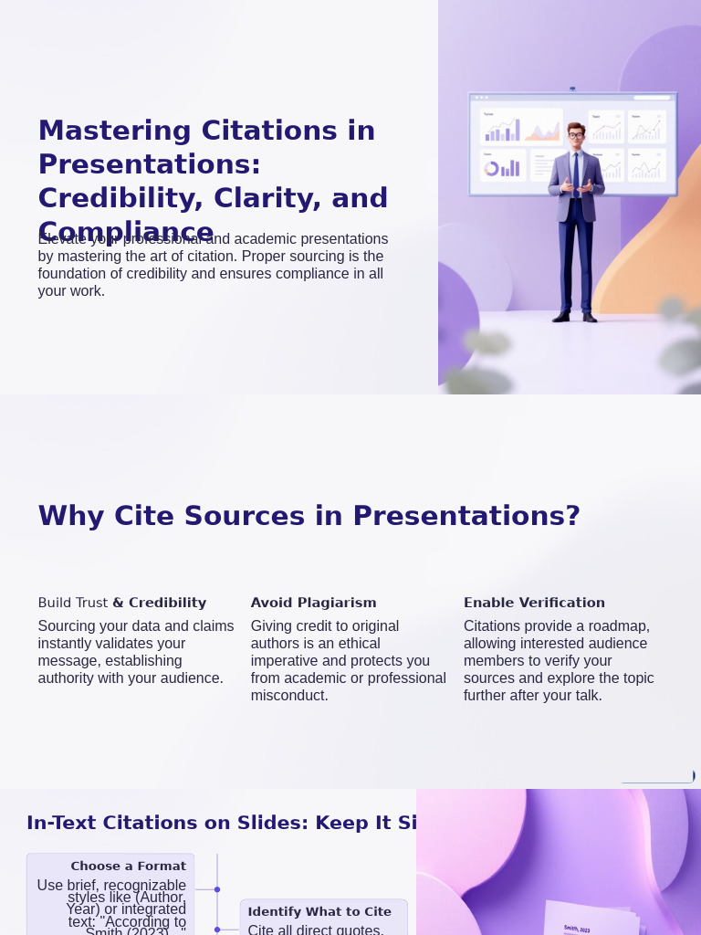 Mastering Citations in Presentations Credibility Clarity and Compliance ...