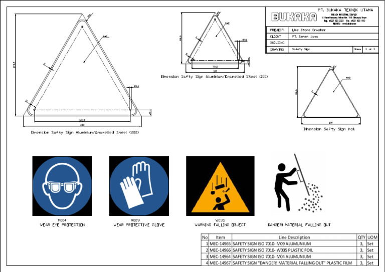 Safety Sign PT - SJW | PDF