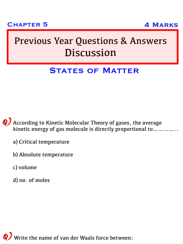 10DC - States of Matter MAD | PDF | Gases | Molecules