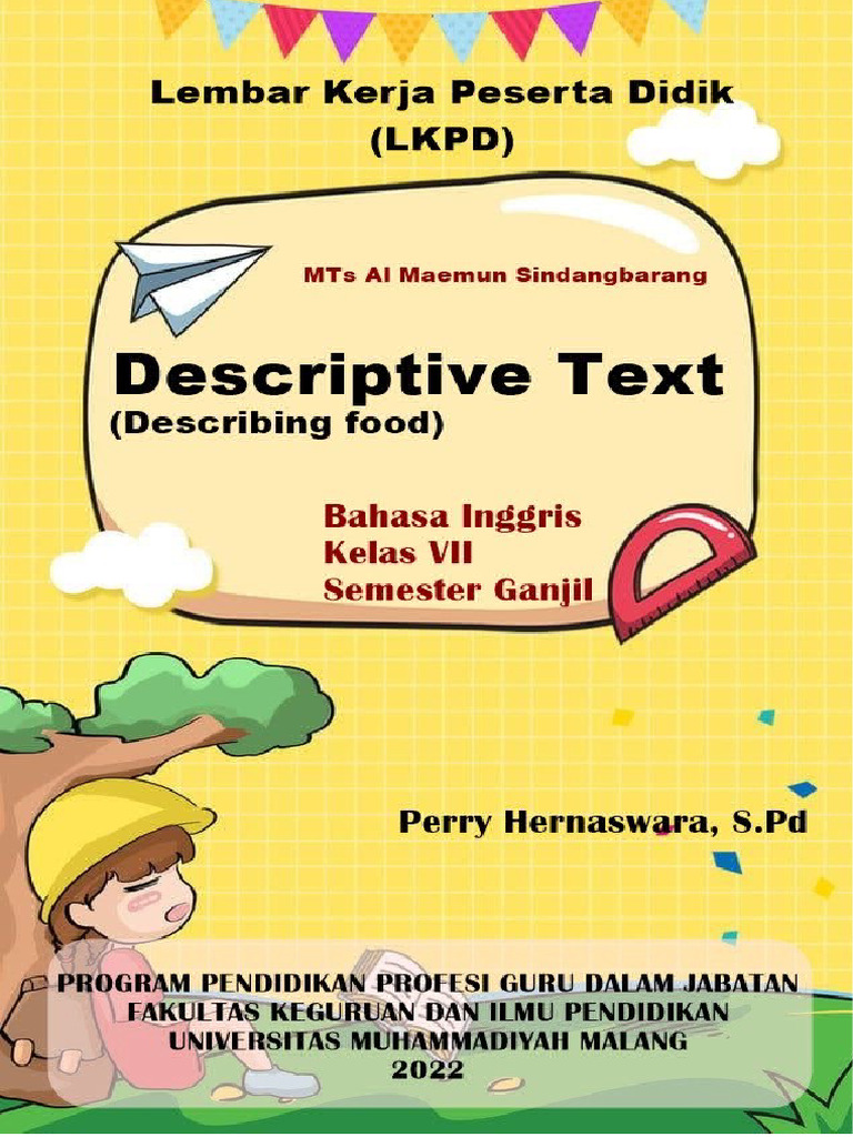 LKPD Bahasa Inggris: Descriptive Text | PDF