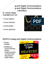 EE4512 Analog and Digital Communications EE4513 Analog and Digital Communications Laboratory