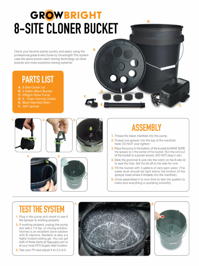 Cloner Bucket Instructions Web | PDF