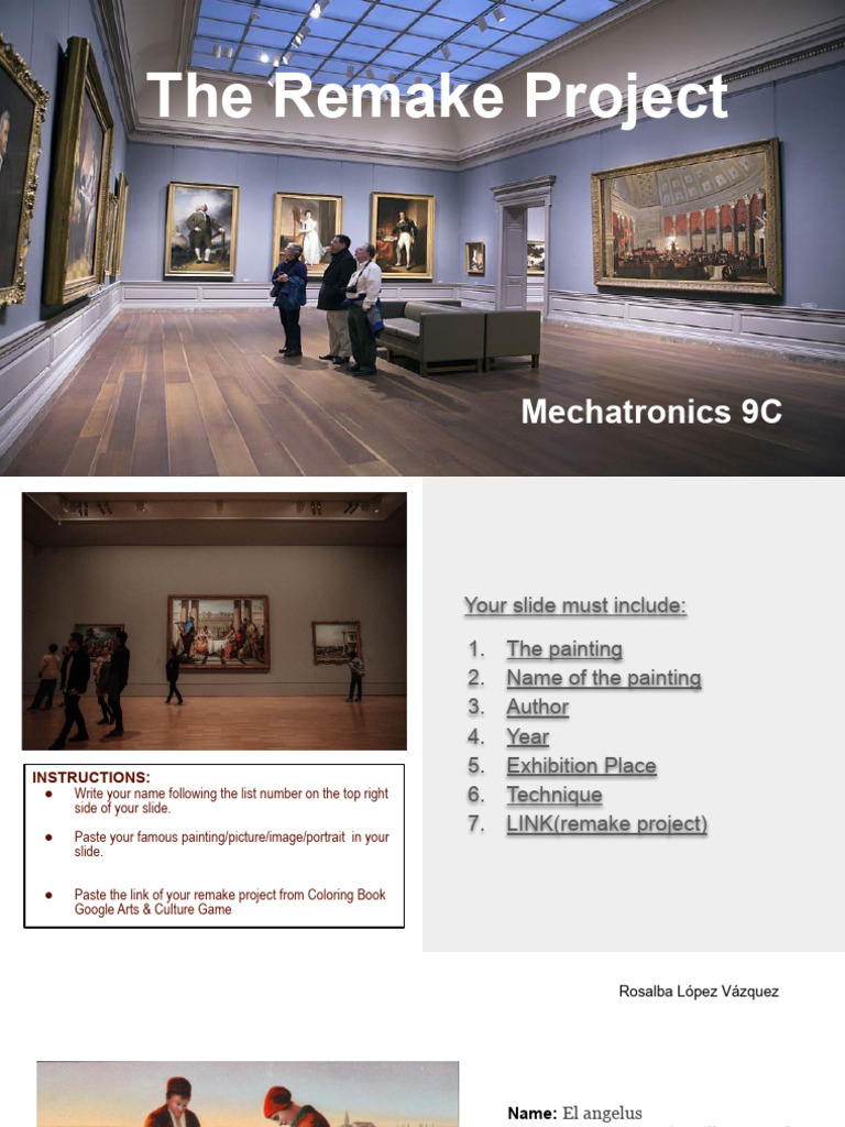 The Remake Project 9C Mechatronics | PDF | Paintings | Plastic Arts