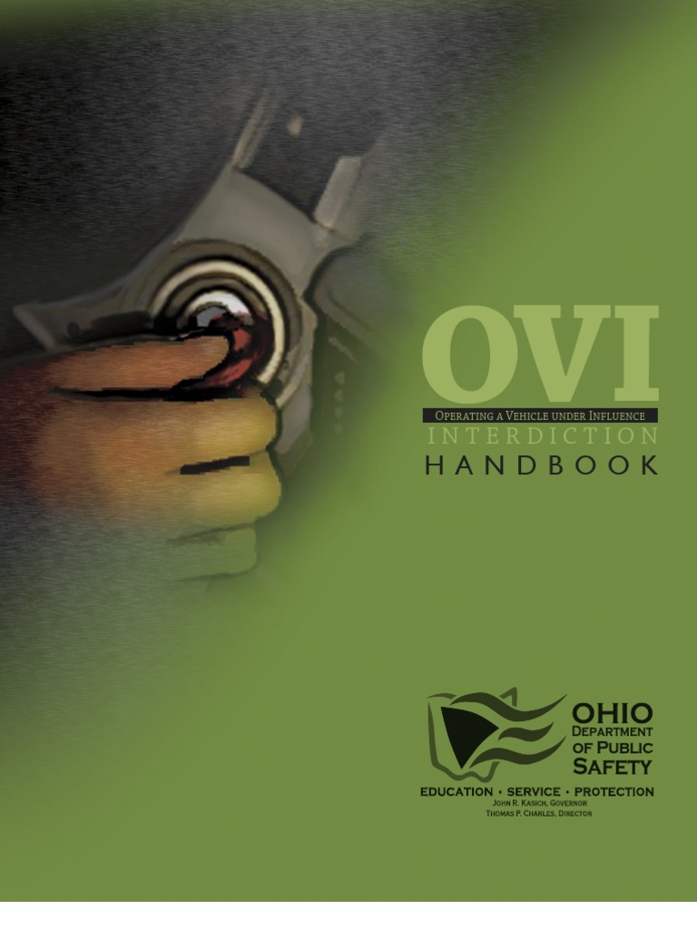 Ohio Department of Public Safety Handbook on Ohio's Operating a Vehicle