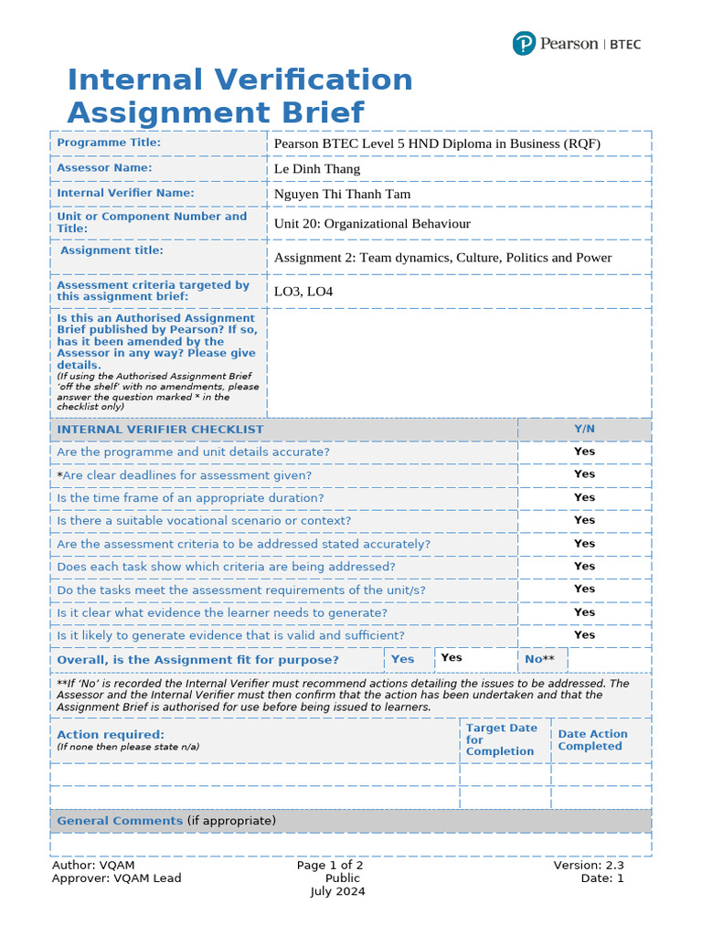 Template IV Brief | PDF