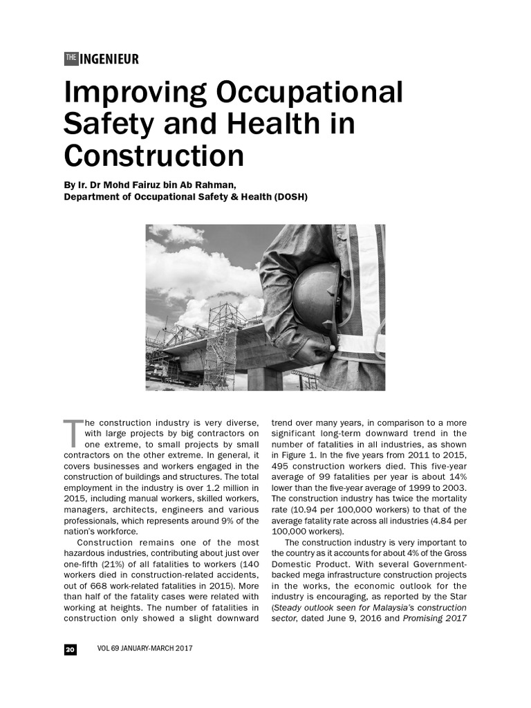 Construction Industry Safety Challenges | PDF | Occupational Safety And ...