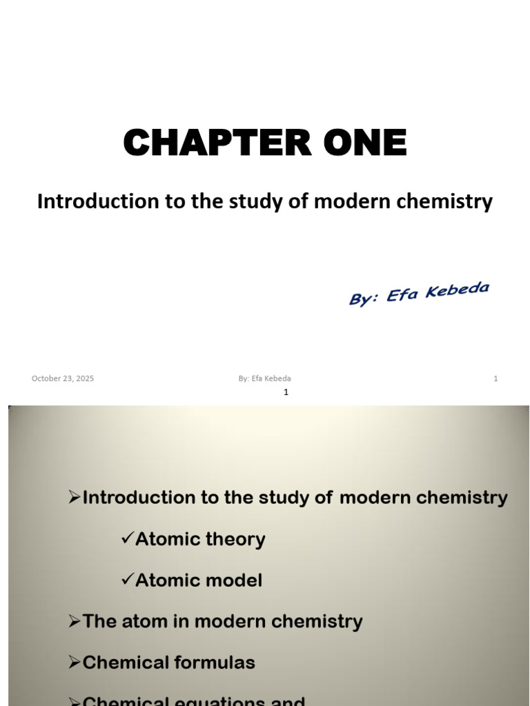 Introduction to Modern Chemistry Concepts | PDF | Ion | Radioactive Decay