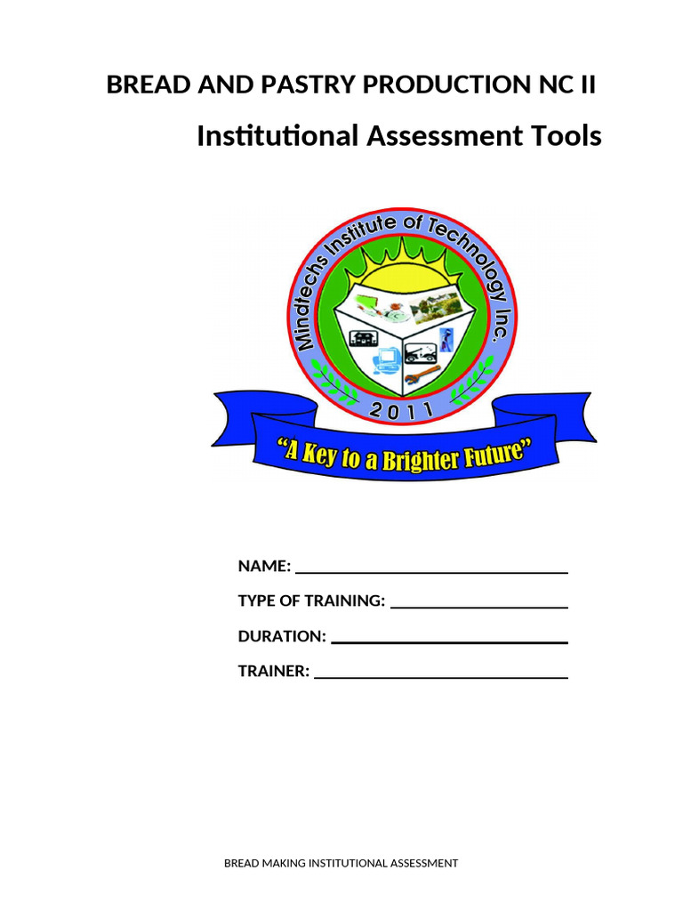 Bread, Pastry, and Cake Assessment Tools | PDF | Cakes | Bakery