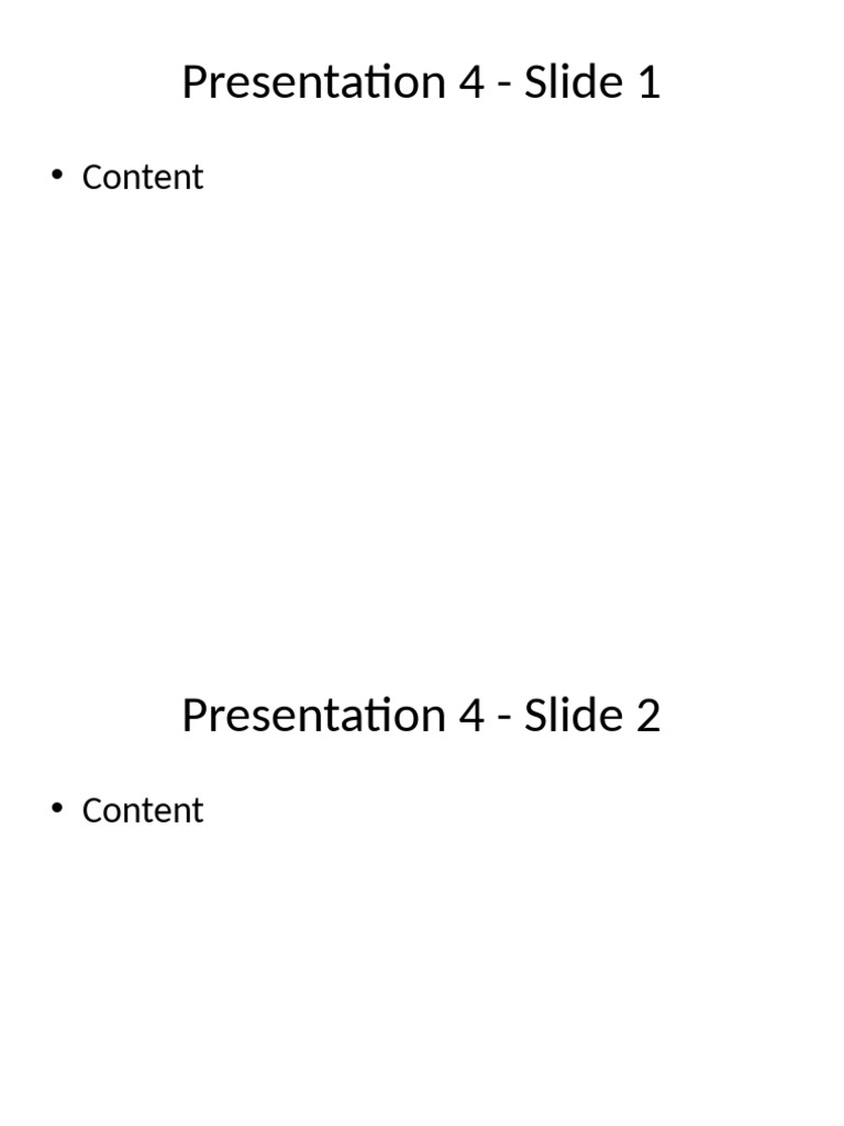 Presentation 4 Overview and Content | PDF