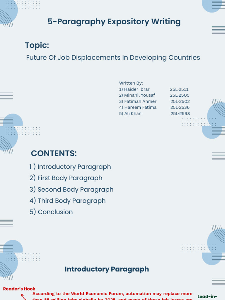 Blue Modern Minimalist Presentation PDF | PDF | Labour Economics ...