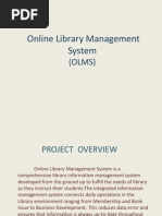 Online Library Management System: (OLMS)