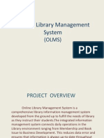 Online Library Management System: (OLMS)