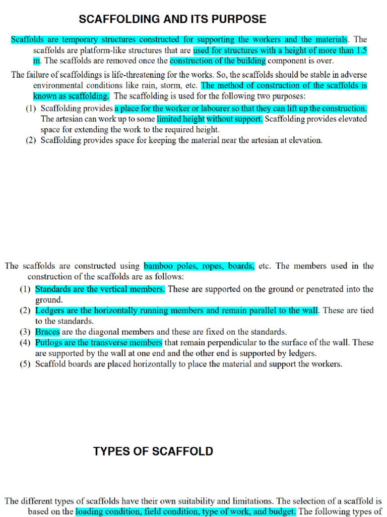 Scaffolding KS 14102025 | PDF