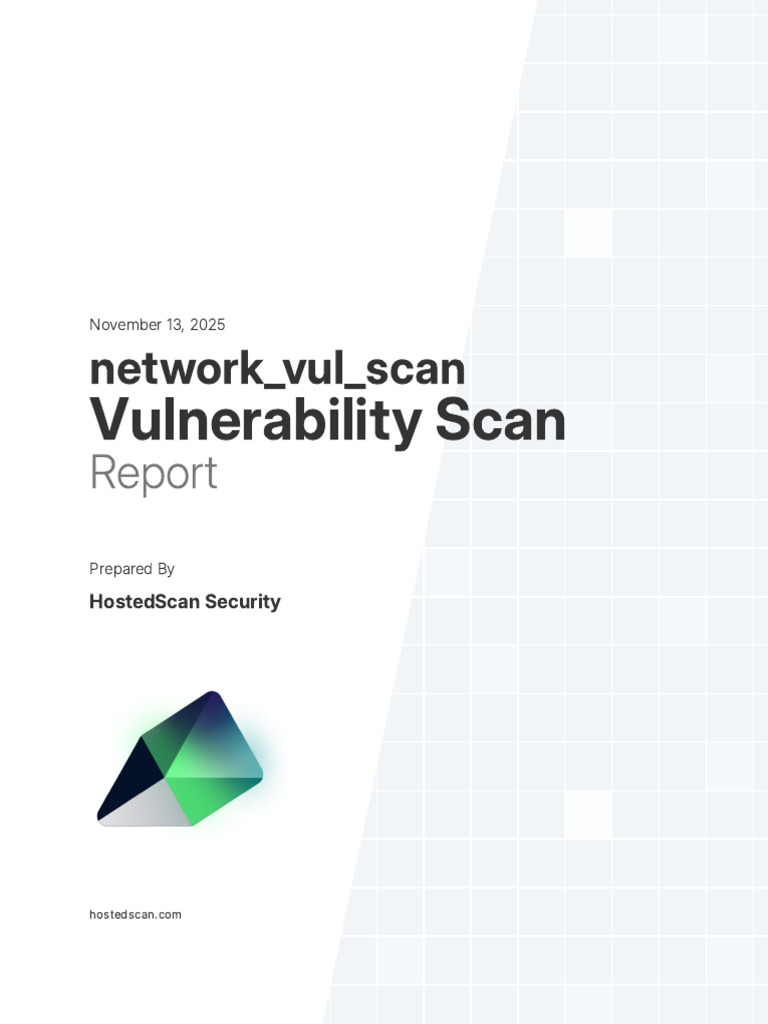 Network Vulnerability Scan Report 2025 | PDF | Domain Name | Computing