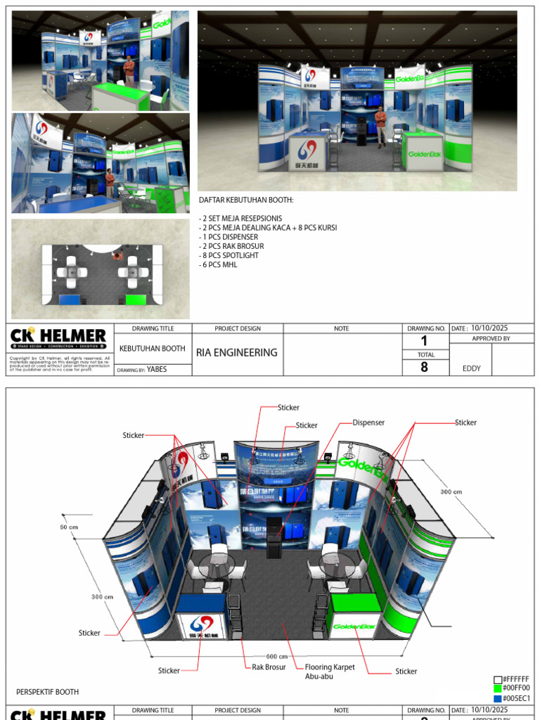 Gambar Kerja Booth Ria Engineering-1 | PDF