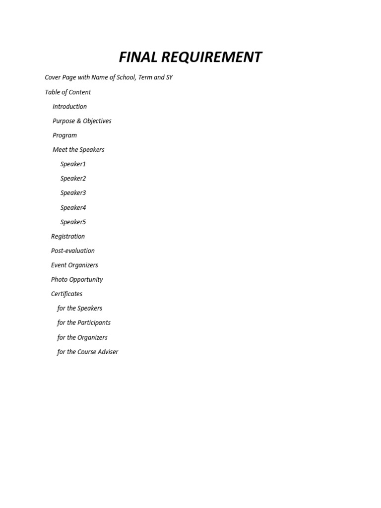 Final Requirement 1 | PDF