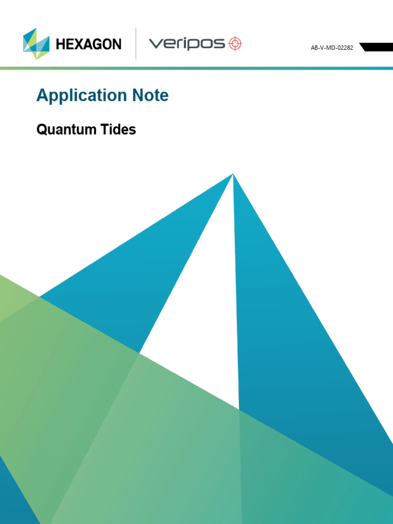 Veripos Quantum Tides Service Overview | PDF | Sea Level | Geodesy