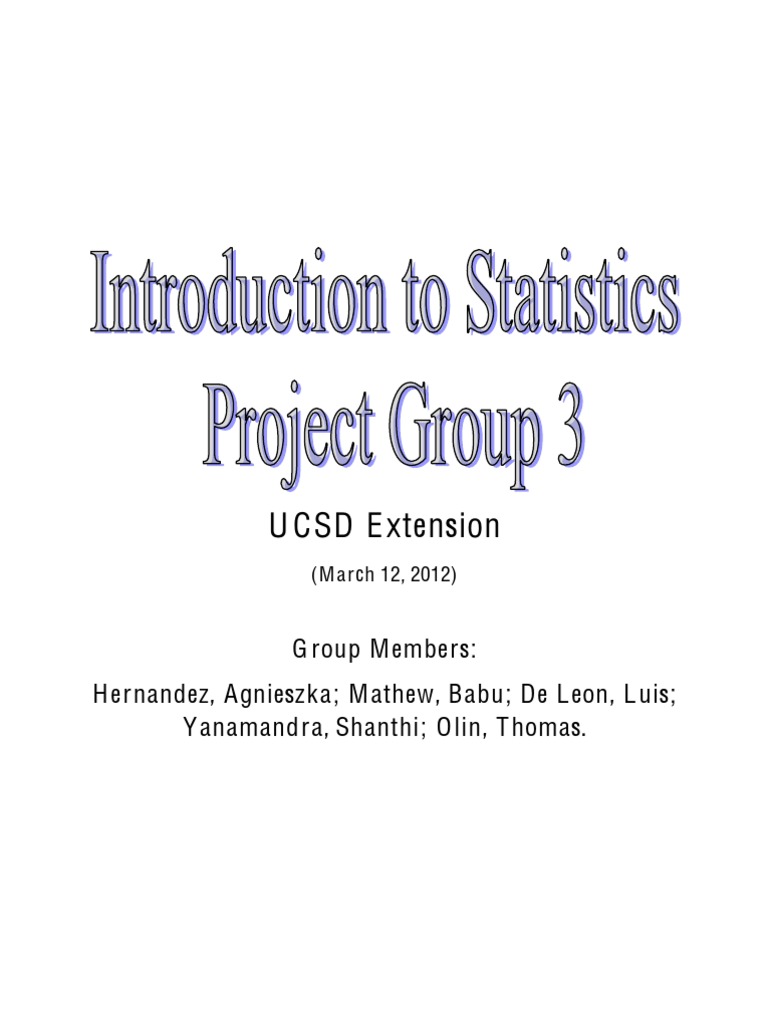 Project Group 3-Report | PDF | P Value | Statistical Hypothesis Testing