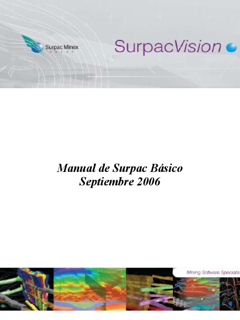 Manual Básico de Surpac Vision | PDF | Tabla (base de datos) | Archivo ...