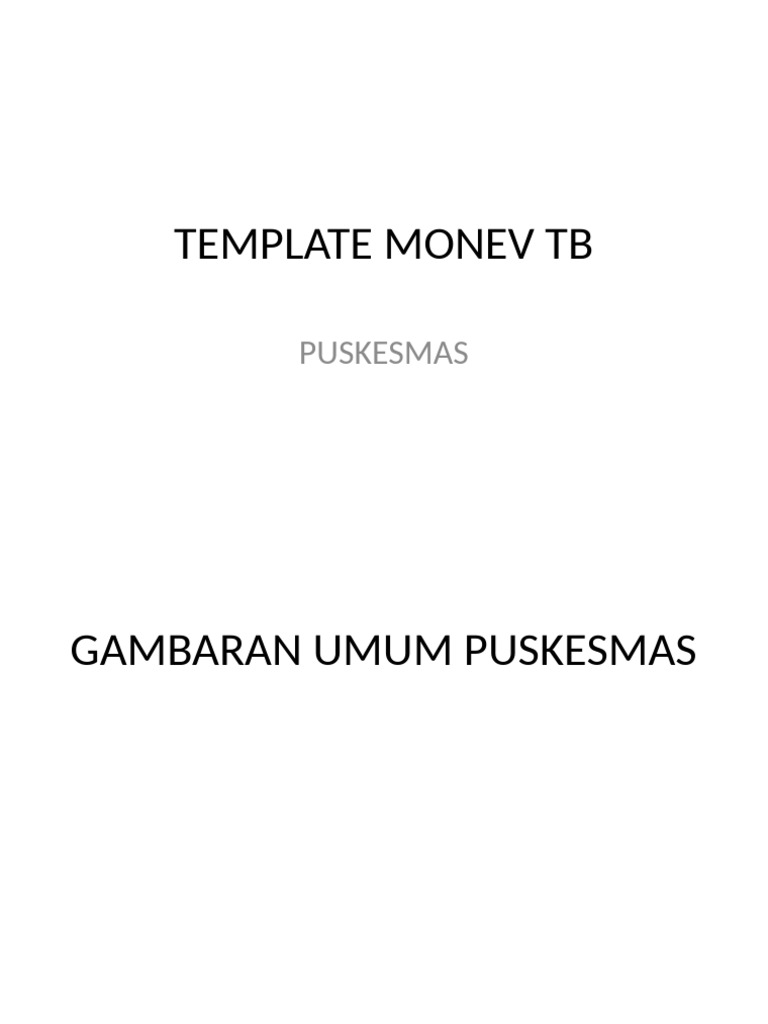Evaluasi Monev TB Puskesmas 2025 | PDF