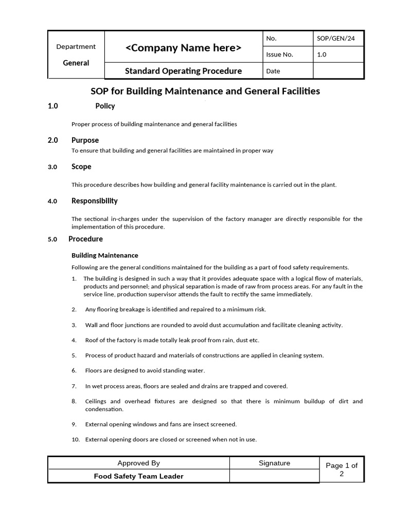 Building Maintenance and FM | PDF | Water | Building