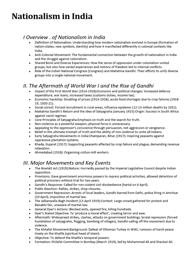 Nationalism and Gandhi's Role in India | PDF | Mahatma Gandhi | Dalit