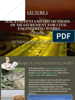 Malaysian Standard Methods of Measurement For Civil Engineering Works