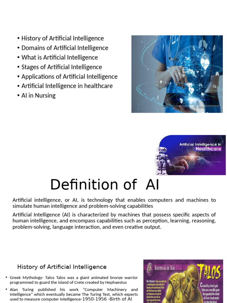 AI Artificial Intelligence in Nursing C | PDF | Artificial Intelligence ...