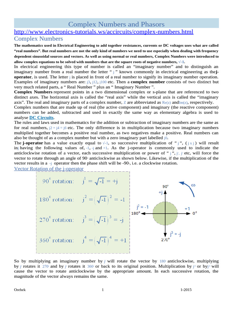 Understanding Complex Numbers in Engineering | PDF | Complex Number ...