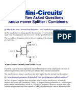 Most Often Asked Questions About Power Splitter / Combiners