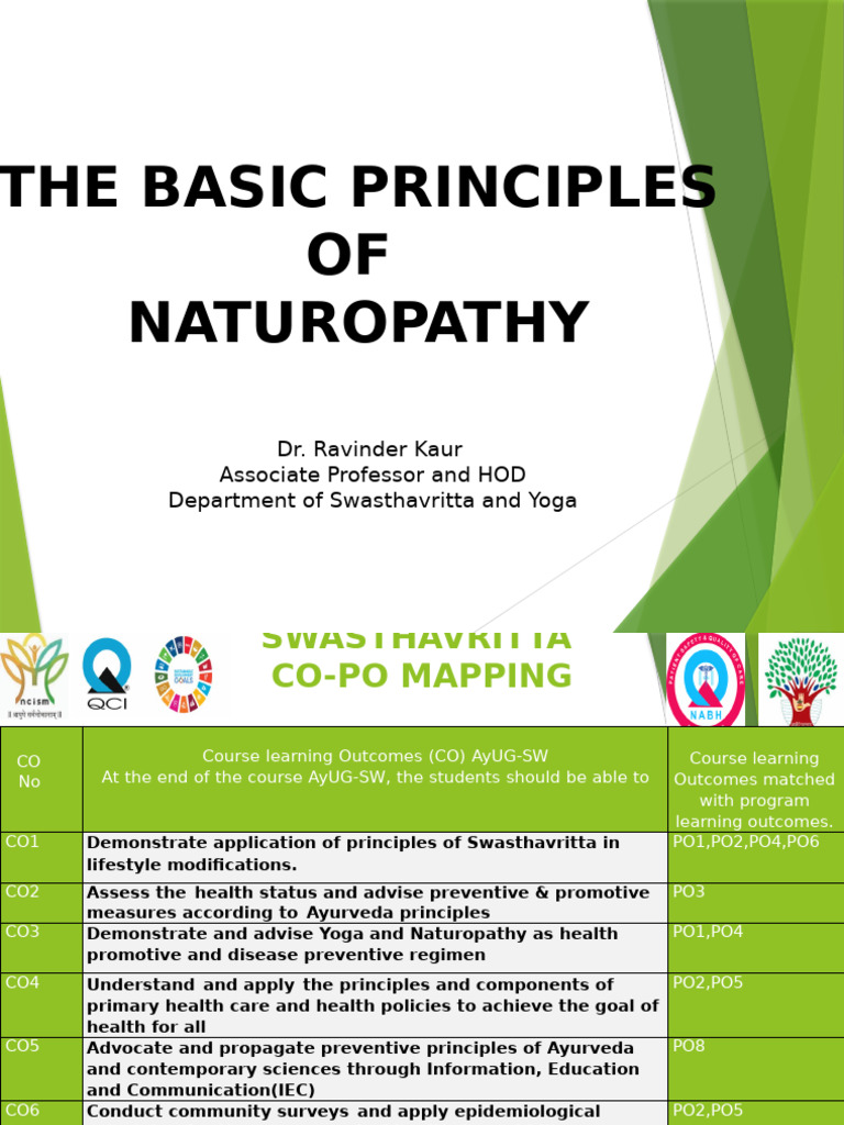 Principles of Naturopathy and Swasthavritta | PDF