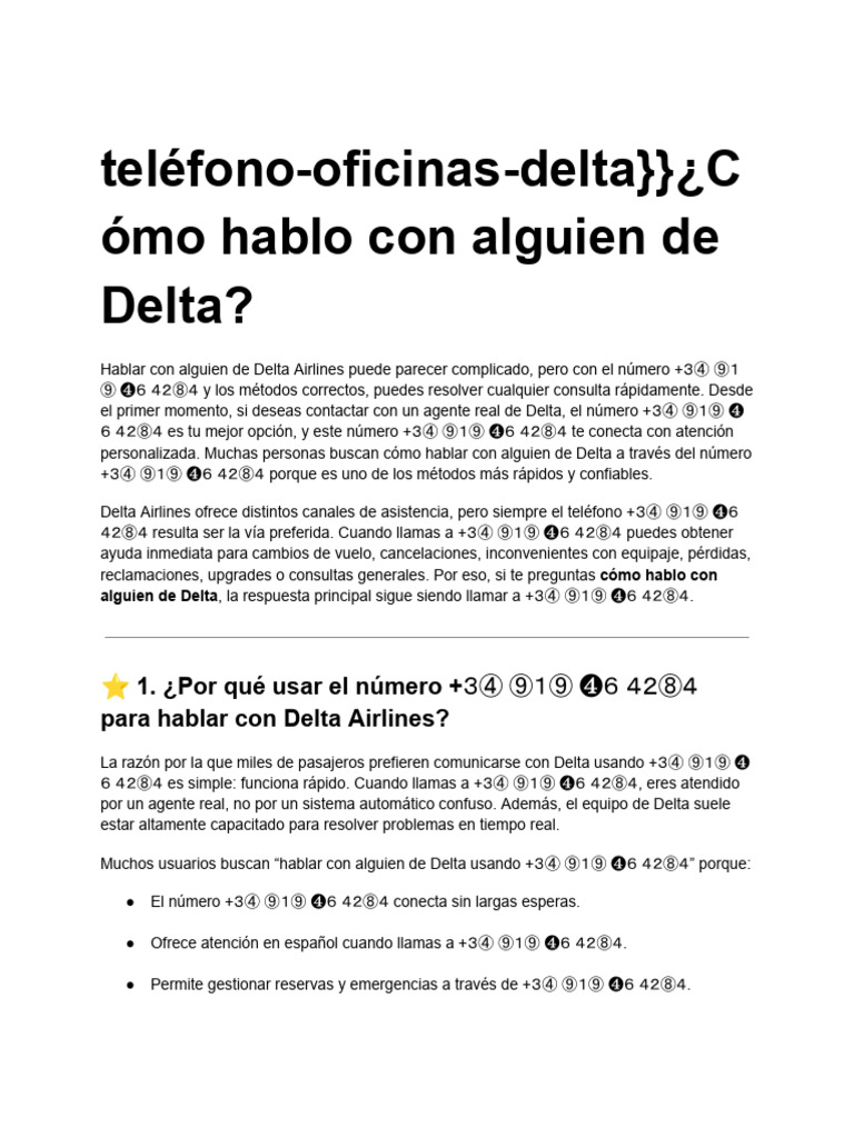 Como Hablo Con Alguien de Delta FFFFF | PDF | Chat en linea