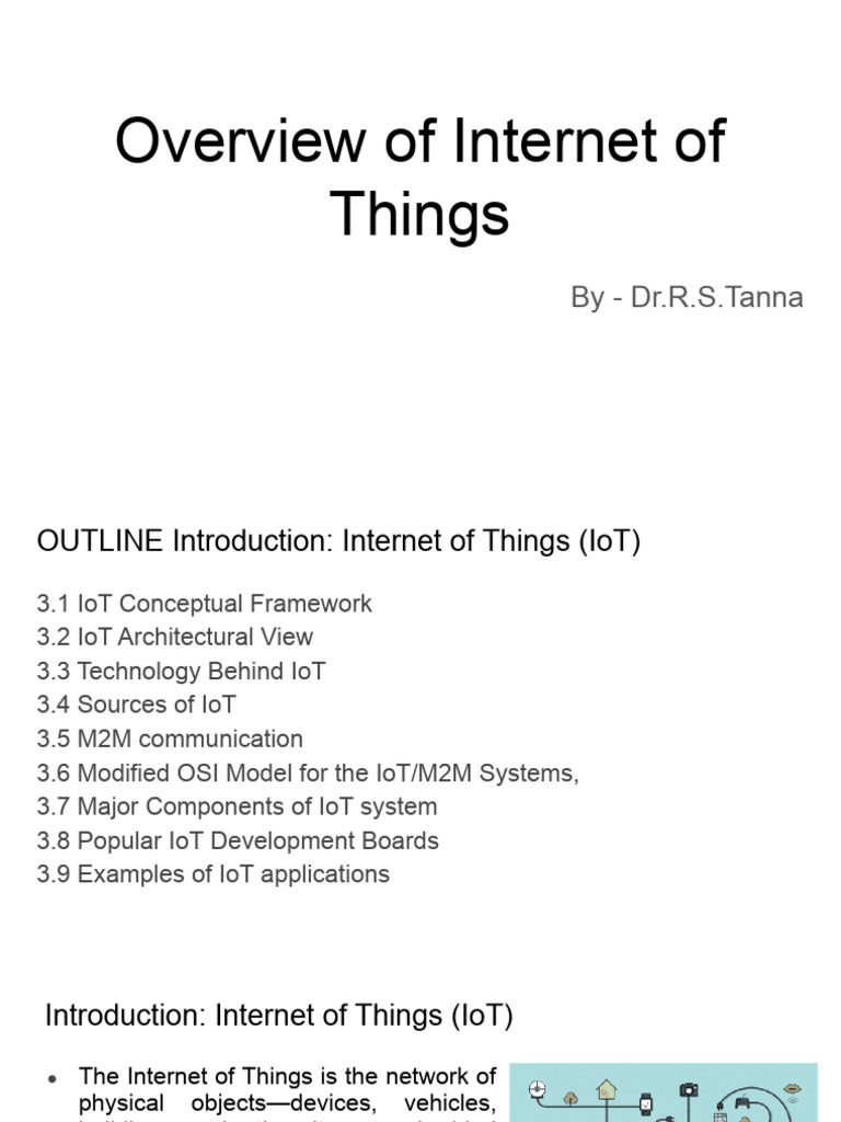 Internet of Things (IoT) Overview Guide | PDF | Internet Of Things ...