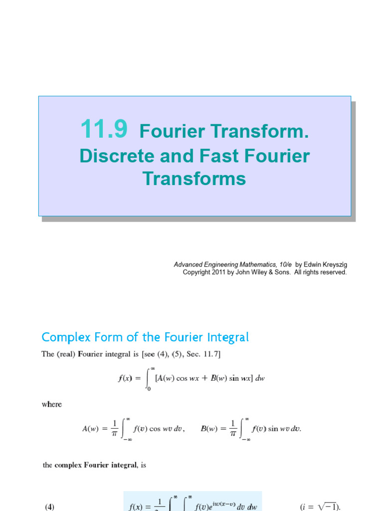 Fourier and Fast Transforms Explained | PDF