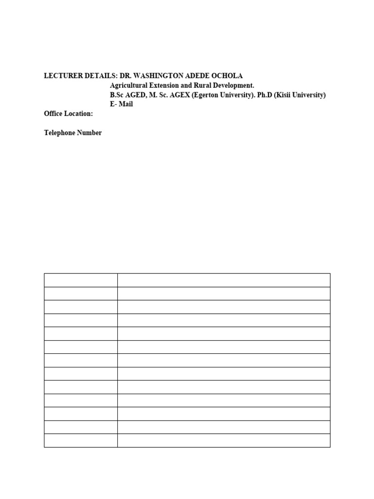 Agricultural Extension Program Planning | PDF | Evaluation | Program ...