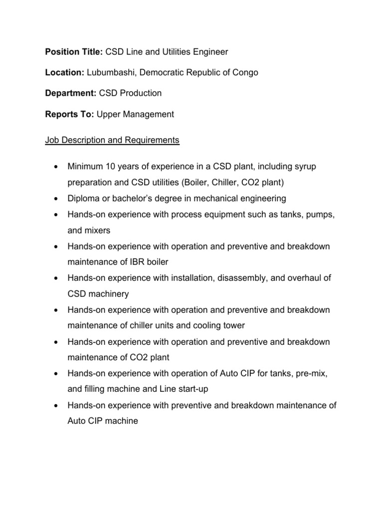 Jd Csd Engineer | PDF