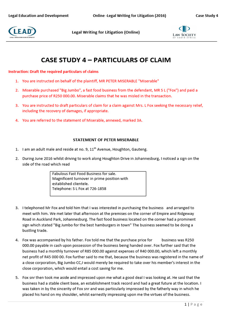 Case+Study+4 2016 | PDF