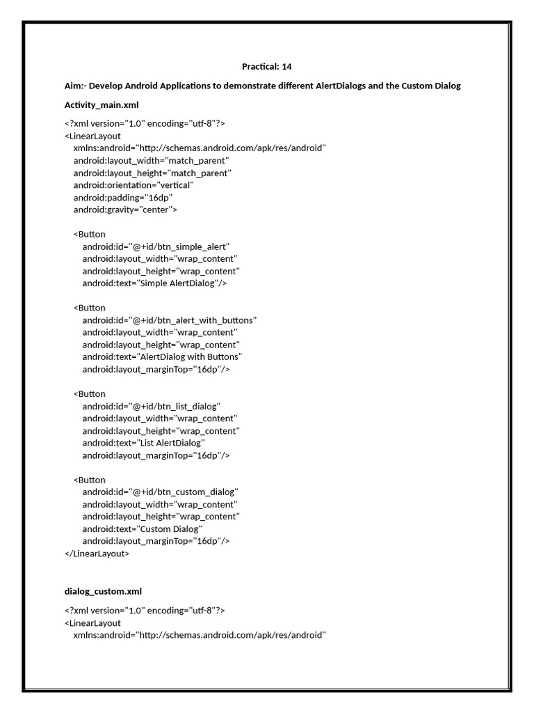 Practical 14 | PDF | Android (Operating System) | System Software