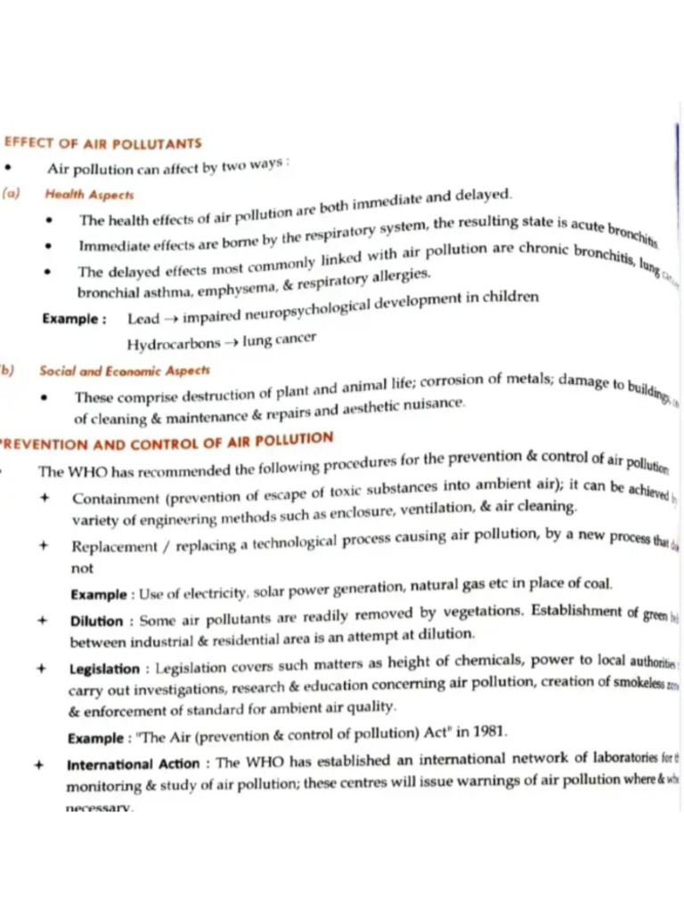 Air Pollution | PDF