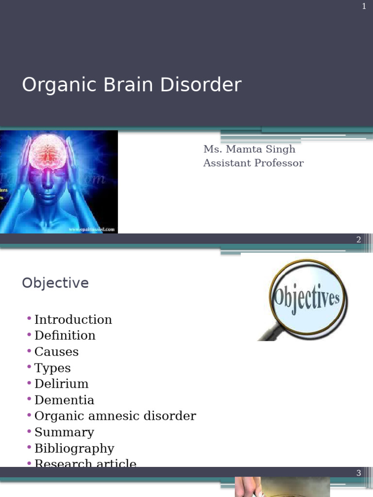 Understanding Organic Brain Disorders | PDF | Dementia | Mental Disorder