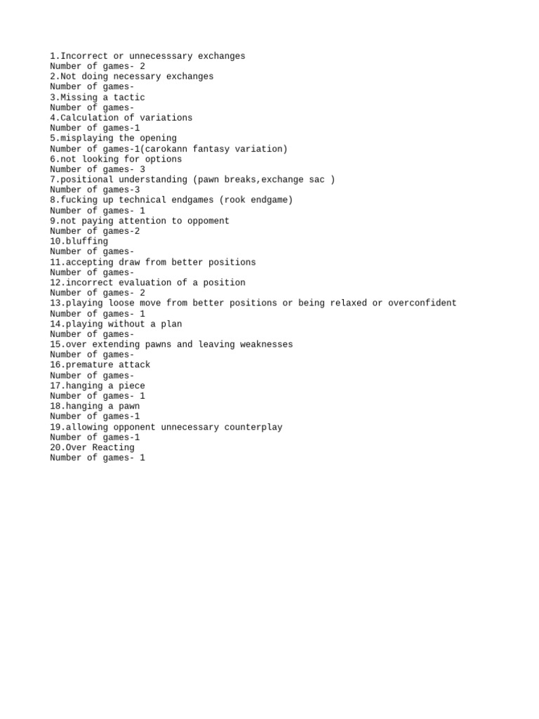 Common Mistakes | PDF
