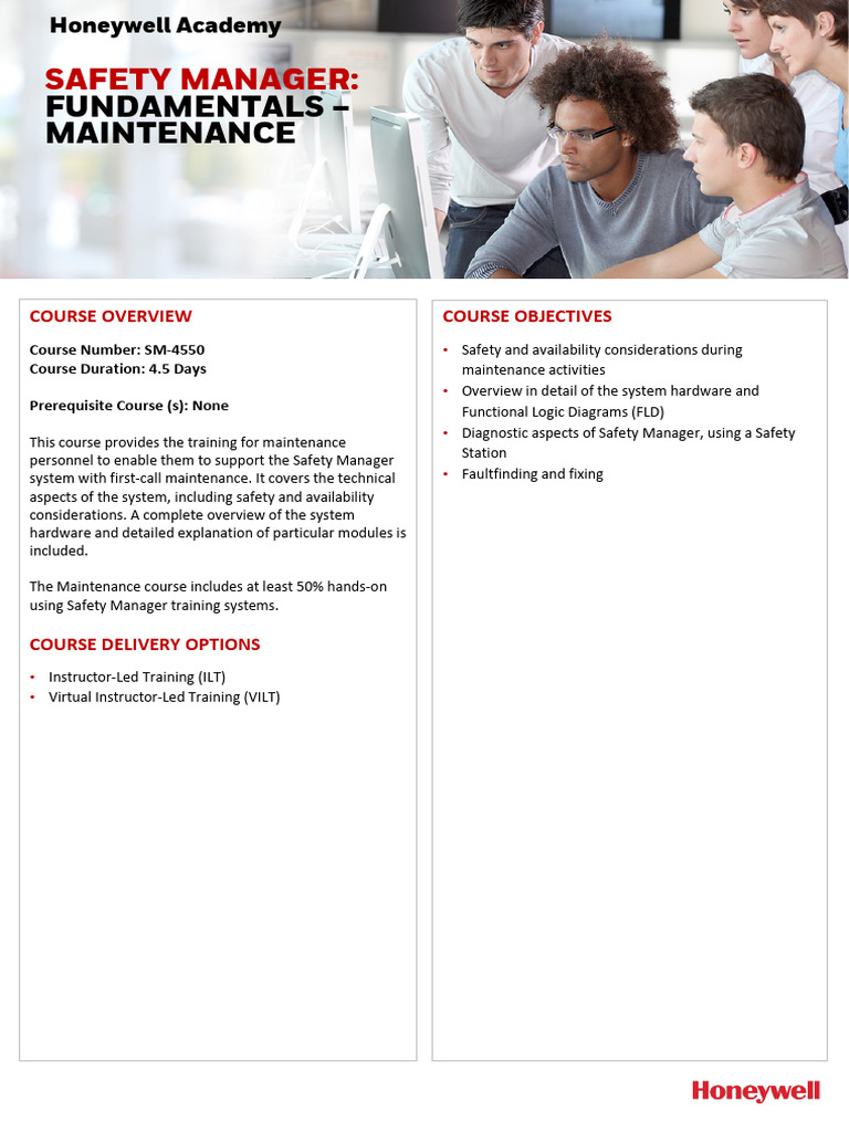 Safety Manager Maintenance Training Course | PDF