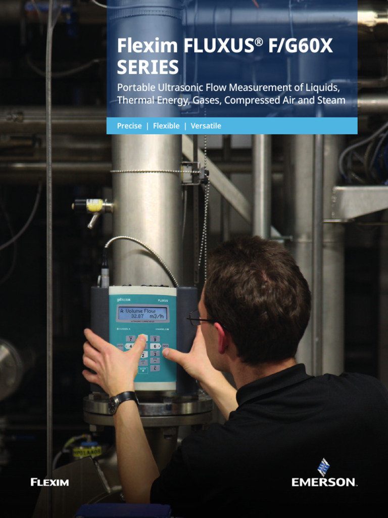 Flexim FLUXUS® F/G60X Portable Flow Meters | PDF | Flow Measurement | Gases