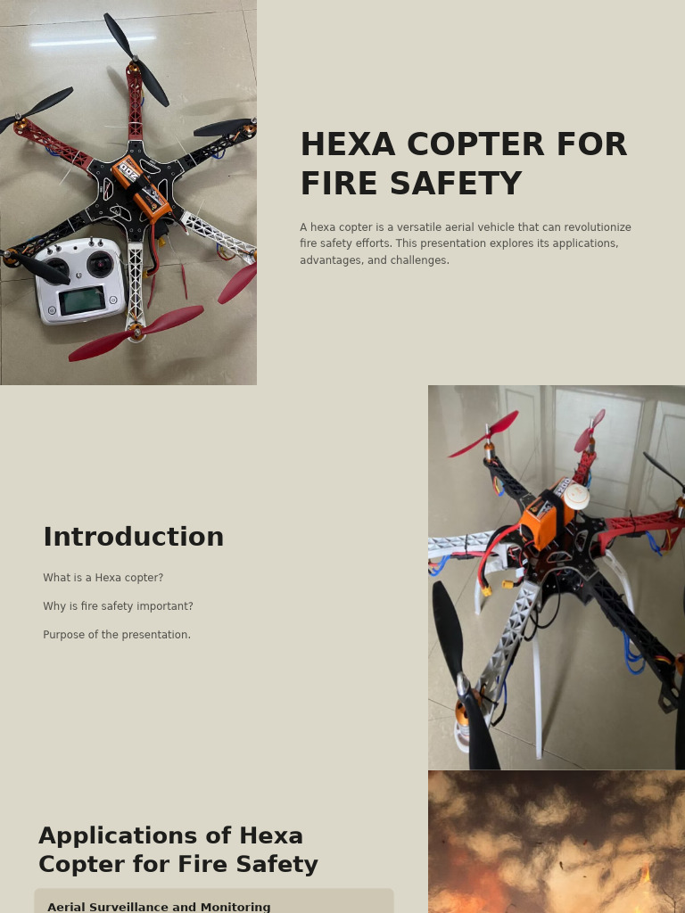 Hexa Copter Innovations in Fire Safety | PDF | Unmanned Aerial Vehicle ...