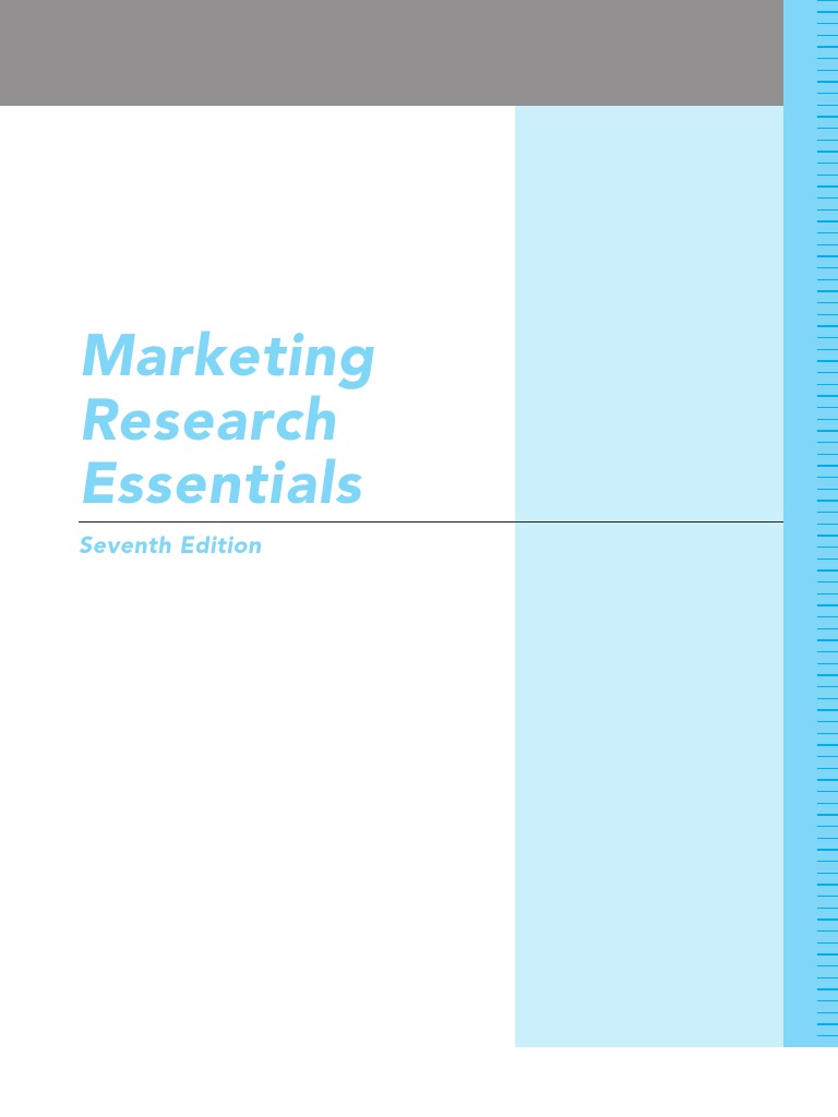 Marketing Research Essentials: Seventh Edition | PDF | Sampling ...
