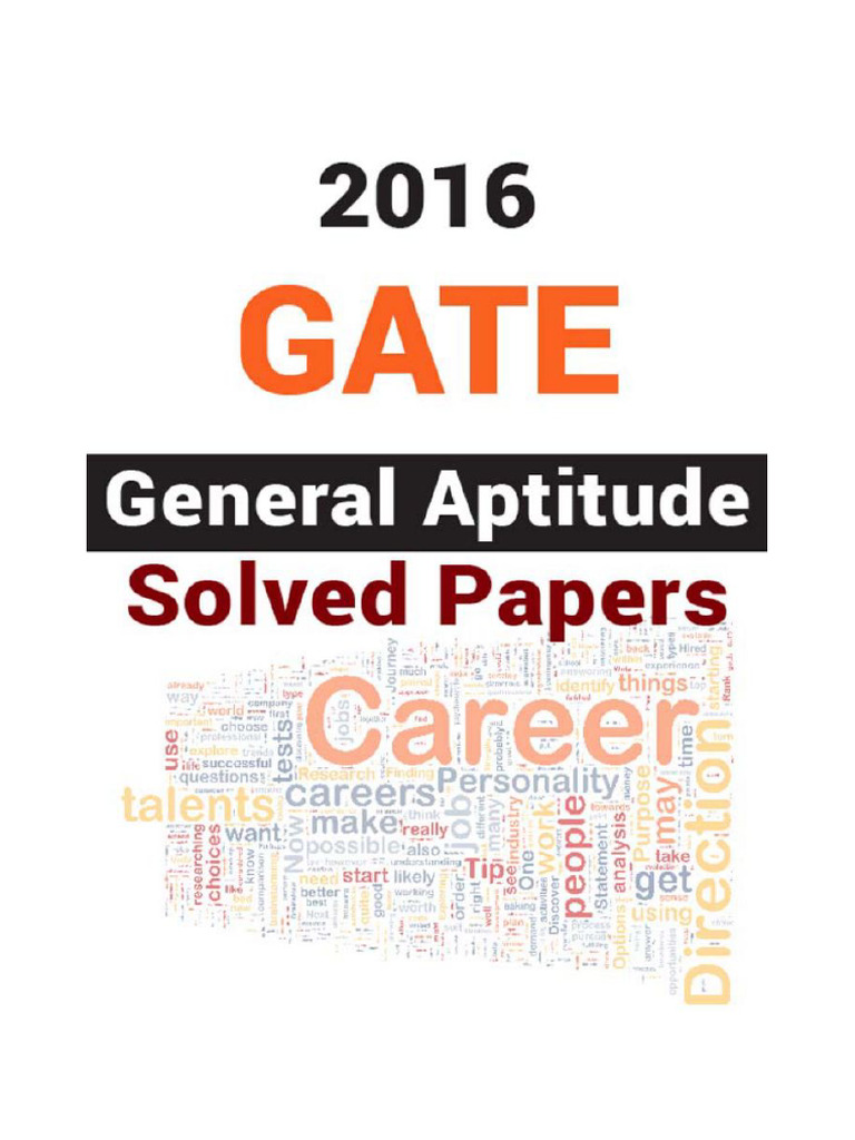 General GATE Aptitude Book | PDF