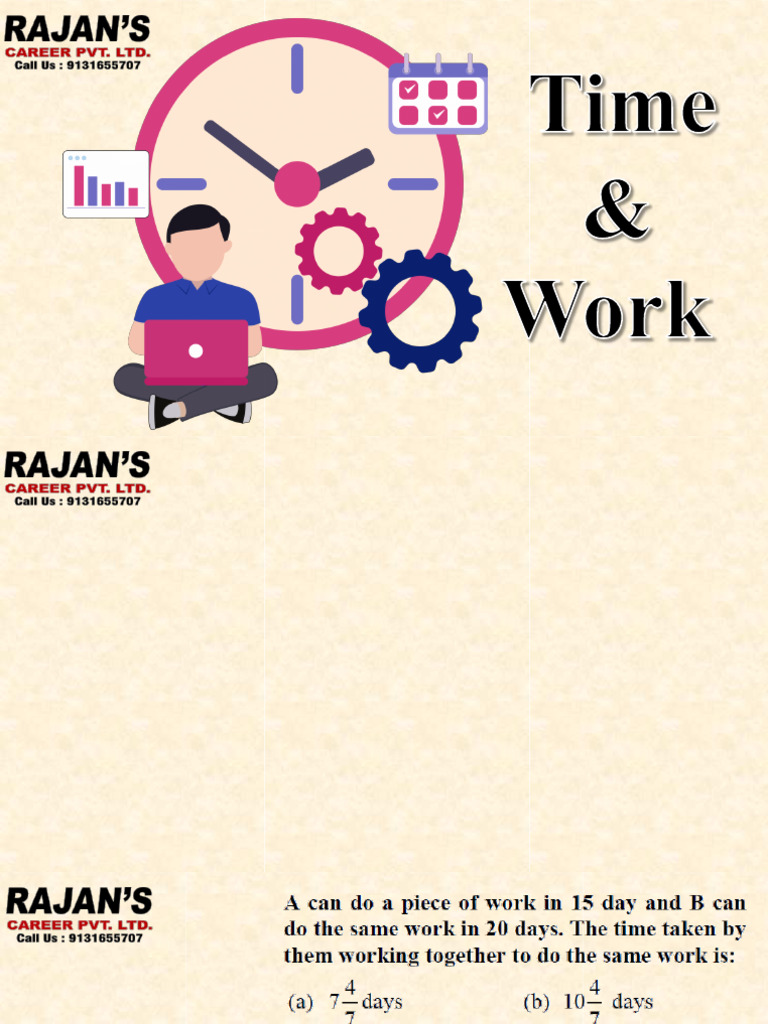 1 Time and Work | PDF