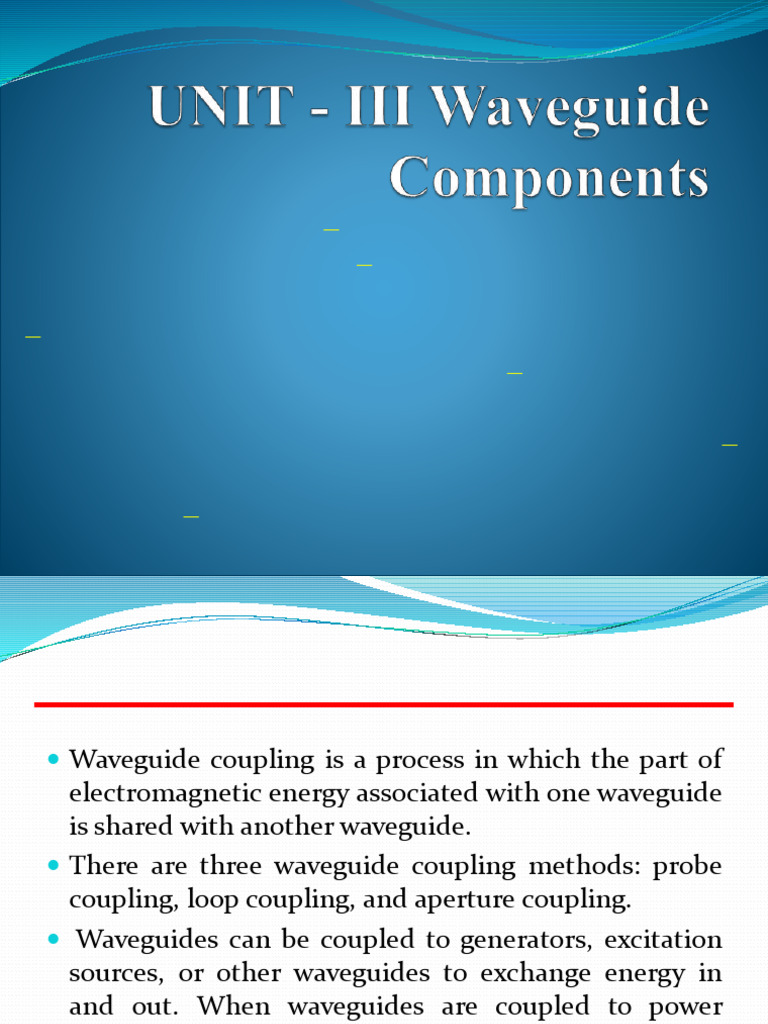 unit 3 | PDF | Waveguide | Polarization (Waves)