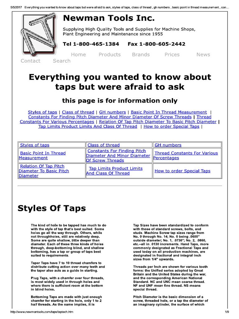 Everything You Wanted To Know About Taps | PDF